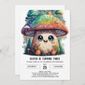 Enchanter Imaginaire de champignons Invitation d'a (Devant / Derrière)