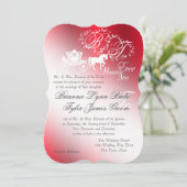 Enchanter la Faire-part de mariage de la fée rouge (Debout devant)