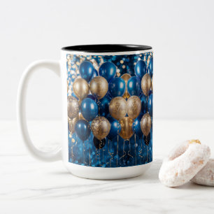 Enchanter le cadeau de Mug Café Bleu et Or - Dream