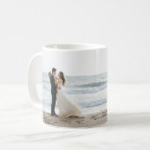 Enchanter le jour de mariage romantique Photo Mug (Devant gauche)