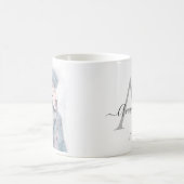 Enchanter l'ours et la fille Monogramme mug (Centre)