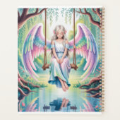 Enchanter une fille ange sur une aile (Dos)