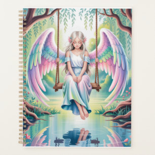 Enchanting Angel Girl op een schommel Planner