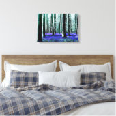Enchanting Bluebell Forest  Canvas Afdruk (Insitu (Slaapkamer))