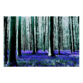Enchanting Bluebell Forest  Perfect Poster (Voorkant)