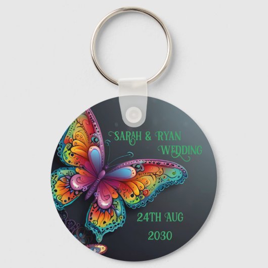 Enchanting Butterfly Bliss Sleutelhanger (Voorkant)