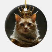 "Enchanting Cat Ornamenten" Keramisch Ornament (Achterkant)