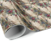 Enchanting Floral Owl Cadeaupapier (Rol Hoek)