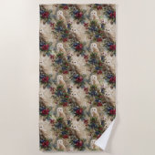 Enchanting Floral Owl Strandlaken (Voorkant)