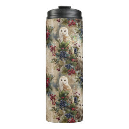 Enchanting Floral Owl Thermosbeker