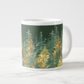 Enchanting Forest Holiday Pines Giant Coffee Mug (Devant droit)