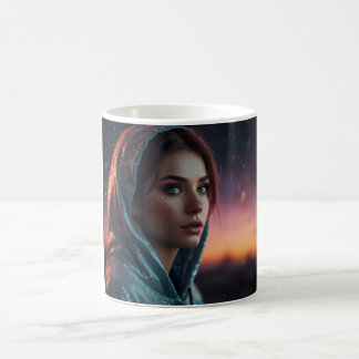 "Enchanting Hooded Portrait Mok" Koffiemok