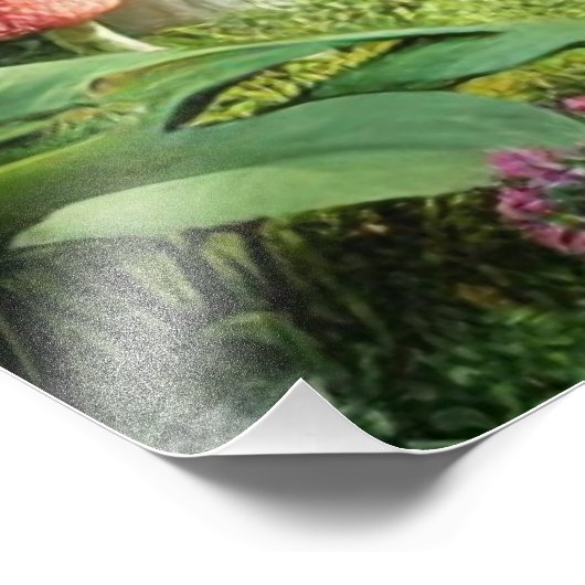 Enchanting Mushroom House - grillig sprookje Foto Afdruk (Hoek)