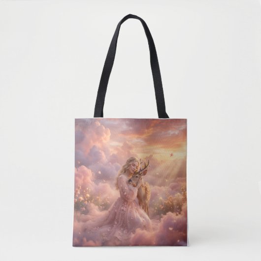 Enchanting Princess & Deer Tote Bag (Devant)