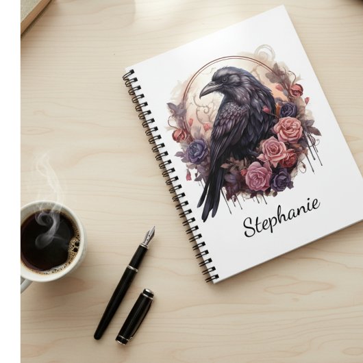 Enchanting Raven & Roses Notitieboek