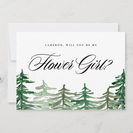 Enchanting Woodland You Will Be My Bloemenmeisje b (Voorkant)