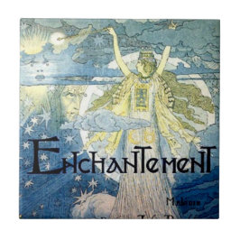 Enchantment art nouveau magie tegeltje