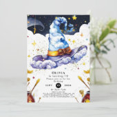 Enchantment Kinderen's Fun Wizard Verjaardag Kaart (Staand voorkant)