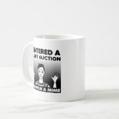 Enchère Silencieuse Mime Tasse Drôle (Devant gauche)