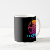 Encinitas California Retro 80's Sunset Zip Hoodie Koffiemok (Voorkant rechts)