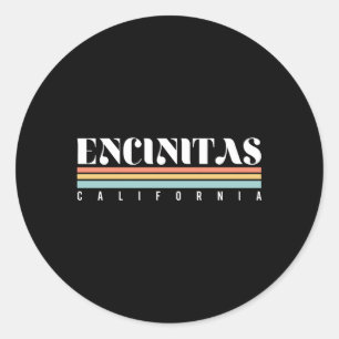Encinitas California Ronde Sticker
