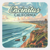 Encinitas California San Diego Beach Vintage