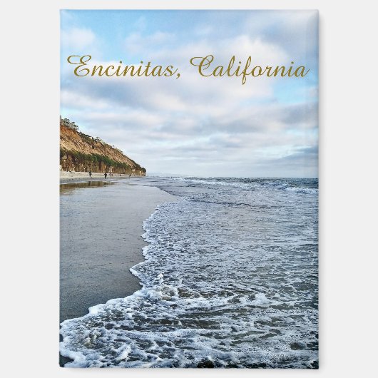 Encinitas Californie - Aimant de plage (Recto)