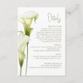 Enclosure Card Details for Wedding. Informatiekaartje (Voorkant)