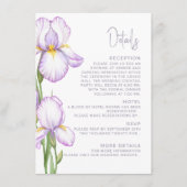 Enclosure Card Details for Wedding.  Informatiekaartje (Voorkant)