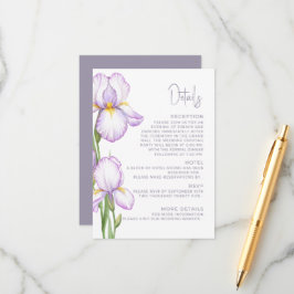 Enclosure Card Details for Wedding. Informatiekaartje