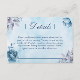 Enclosure Card Informatiekaartje