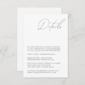 Enclosure Card Informatiekaartje (Voorkant / Achterkant)