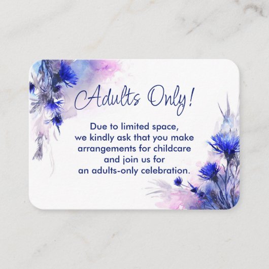 Enclosure Card Informatiekaartje (Voorkant)