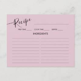 Enclosure Kaart Vrijgezellenfeest Recept.