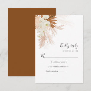 Enclosure RSVP en terre cuite pour mariage avec he