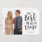 Encore à venir Nouvel An Carte photo de vacances (Devant / Derrière)