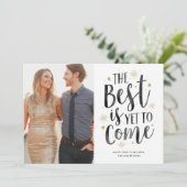 Encore à venir Nouvel An Carte photo de vacances (Debout devant)