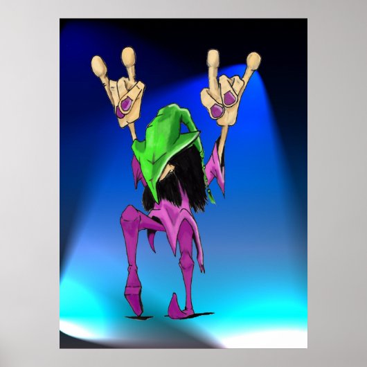 Encore Blue Lights Poster (Voorkant)