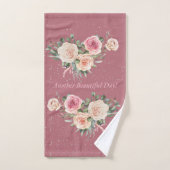 Encore de belles fleurs d'aquarelle de jour (Serviette à main)