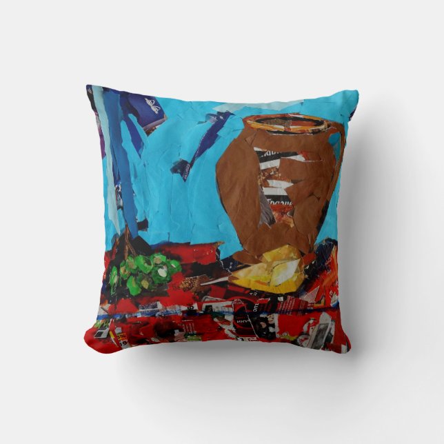 Encore La Vie Aujourd'Hui Jeter Coussin (Recto)