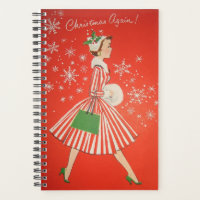 Encore Noël ! Dame du milieu du siècle en talons h