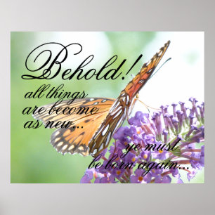 Encore soutenue affiche de papillon