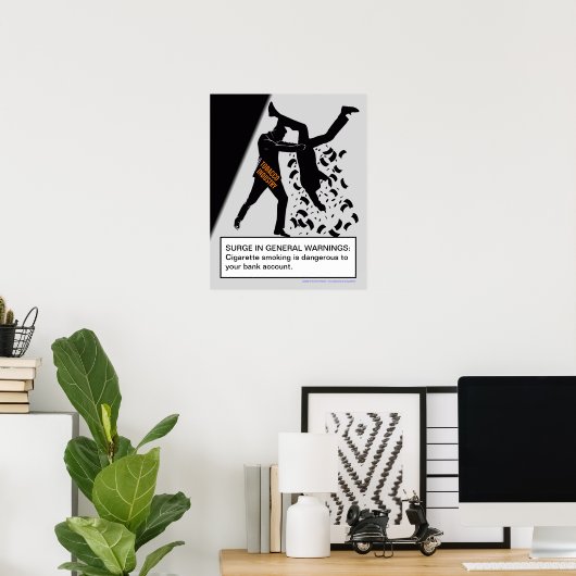 Encore une affiche anti-tabac (Bureau à domicile)