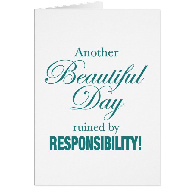 Encore Une Belle Journée Ruinée ! (Devant)