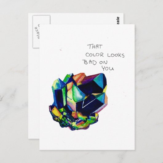 Encore Une Carte Postale Agressive Et Passive (Devant / Derrière)