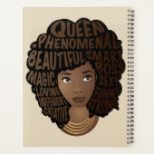 Encourageant les femmes noires, cheveux naturels,  (Dos)