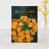 Encouragement Carte de voeux Flower (Fleur jaune)