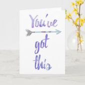 Encouragement Cartes Carte d'encouragement Vous Av (Fleur jaune)