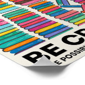 Encouragement Colorful Stacks of Books Poster (Coin)