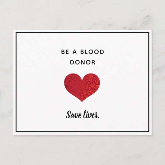 Encouragement des donneurs de sang - Carte postale (Devant)